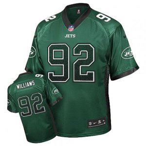 New York Jets #92 Leonard Williams Elite Green Drift Fashion NFL Jersey
