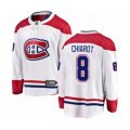 Montreal Canadiens #8 Ben Chiarot Authentic White Away Fanatics Branded Breakaway Hockey Jersey