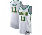 Boston Celtics #11 Kyrie Irving Authentic White Basketball Jersey - City Edition