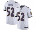 Baltimore Ravens #52 Ray Lewis White Vapor Untouchable Limited Player Football Jersey