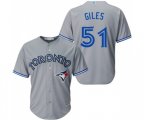 Toronto Blue Jays #51 Ken Giles Replica Grey Road Baseball Jersey