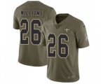 New Orleans Saints #26 P. J. Williams Limited Olive 2017 Salute to Service Football Jersey
