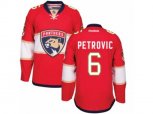 Florida Panthers #6 Alex Petrovic Authentic Red Home NHL New Jersey
