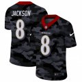 Baltimore Ravens #8 Lamar Jackson Camo 2020 Nike Limited Jersey