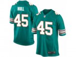 Miami Dolphins #45 Mike Hull Game Aqua Green Alternate NFL Jersey