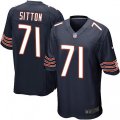 Chicago Bears #71 Josh Sitton Game Navy Blue Team Color NFL Jersey