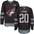 Arizona Coyotes #20 Dylan Strome Authentic Black 1917-2017 100th Anniversary NHL Jersey