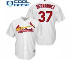 St. Louis Cardinals #37 Keith Hernandez Replica White Home Cool Base Baseball Jersey