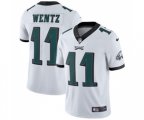 Philadelphia Eagles #11 Carson Wentz White Vapor Untouchable Limited Player Football Jersey