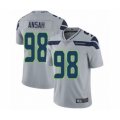 Seattle Seahawks #98 Ezekiel Ansah Grey Alternate Vapor Untouchable Limited Player Football Jersey