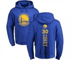 Golden State Warriors #30 Stephen Curry Royal Blue Backer Pullover Hoodie