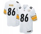 Pittsburgh Steelers #86 Hines Ward Game White Football Jersey