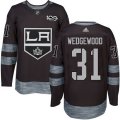 Los Angeles Kings #31 Scott Wedgewood Authentic Black 1917-2017 100th Anniversary NHL Jersey