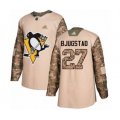 Pittsburgh Penguins #27 Nick Bjugstad Authentic Camo Veterans Day Practice Hockey Jersey