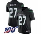 New York Jets #27 Darryl Roberts Black Alternate Vapor Untouchable Limited Player 100th Season Football Jersey