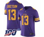 Minnesota Vikings #13 Josh Doctson Limited Purple Rush Vapor Untouchable 100th Season Football Jersey