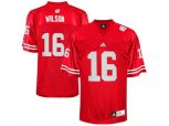 Men's Wisconsin Badgers Russell Wilson #16 College Football Jersey - Red