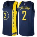 Indiana Pacers #2 Darren Collison Authentic Navy Blue NBA Jersey - City Edition
