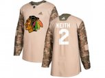 Chicago Blackhawks #2 Duncan Keith Camo Authentic 2017 Veterans Day Stitched NHL Jersey