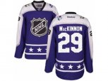 Colorado Avalanche #29 Nathan MacKinnon Authentic Purple Central Division 2017 All-Star NHL Jersey