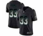 New York Jets #33 Jamal Adams Black Smoke Fashion Limited Jersey