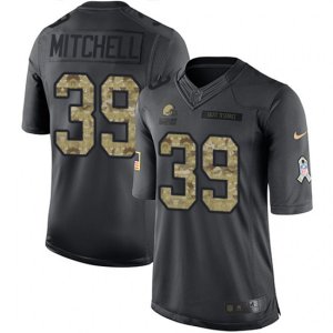 Cleveland Browns #39 Terrance Mitchell Limited Black 2016 Salute to Service NFL Jersey