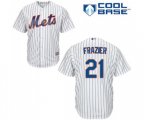 New York Mets #21 Todd Frazier Replica White Home Cool Base Baseball Jersey