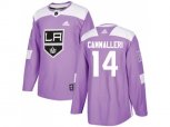Los Angeles Kings #14 Mike Cammalleri Purple Authentic Fights Cancer Stitched NHL Jersey