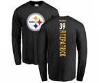 Pittsburgh Steelers #39 Minkah Fitzpatrick Black Backer Long Sleeve T-Shirt