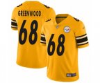 Pittsburgh Steelers #68 L.C. Greenwood Limited Gold Inverted Legend Football Jersey