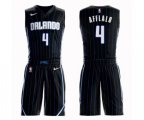 Orlando Magic #4 Arron Afflalo Swingman Black Basketball Suit Jersey Statement Edition