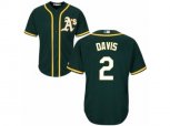 Oakland Athletics #2 Khris Davis Replica Green Alternate 1 Cool Base MLB Jersey