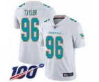 Miami Dolphins #96 Vincent Taylor White Vapor Untouchable Limited Player 100th Season Football Jersey
