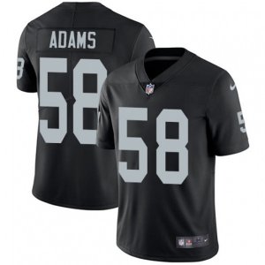 Oakland Raiders #58 Tyrell Adams Black Team Color Vapor Untouchable Limited Player NFL Jersey