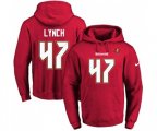 Tampa Bay Buccaneers #47 John Lynch Red Name & Number Pullover Hoodie
