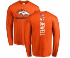Denver Broncos #47 Josey Jewell Orange Backer Long Sleeve T-Shirt