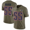 New England Patriots #55 Cassius Marsh Limited Olive 2017 Salute to Service NFL Jersey