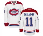 Montreal Canadiens #11 Brendan Gallagher Authentic White Away NHL Jersey