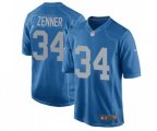 Detroit Lions #34 Zach Zenner Game Blue Alternate Football Jersey