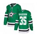Dallas Stars #35 Anton Khudobin Premier Green Home NHL Jersey