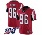 Atlanta Falcons #96 Tyeler Davison Red Team Color Vapor Untouchable Limited Player 100th Season Football Jersey