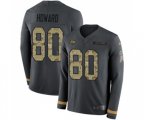 Tampa Bay Buccaneers #80 O. J. Howard Limited Black Salute to Service Therma Long Sleeve Football Jersey