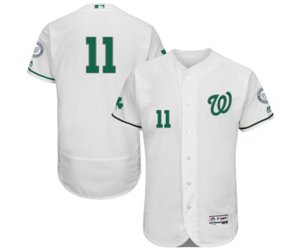 Washington Nationals #11 Ryan Zimmerman White Celtic Flexbase Authentic Collection Baseball Jersey