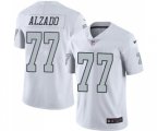 Oakland Raiders #77 Lyle Alzado Limited White Rush Vapor Untouchable Football Jersey