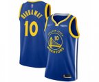 Golden State Warriors #10 Tim Hardaway Authentic Royal Finished Basketball Jersey - Icon Edition