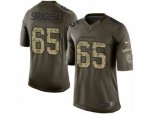 Baltimore Ravens #65 Nico Siragusa Limited Green Salute to Service NFL Jerseyey