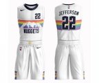 Denver Nuggets #22 Richard Jefferson Swingman White Basketball Suit Jersey - City Edition