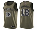 San Antonio Spurs #18 Marco Belinelli Swingman Green Salute to Service NBA Jersey