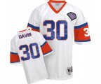 Denver Broncos #30 Terrell Davis White Authentic Throwback Football Jersey