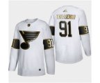 St. Louis Blues #91 Vladimir Tarasenko White Golden Edition Limited Stitched Hockey Jersey